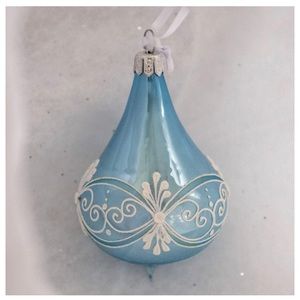 Wedgewood Blue Drop Ornament